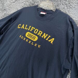 Vintage Champion Shirt XXL Blue Yellow California Berkeley Shirt Pullover Mens